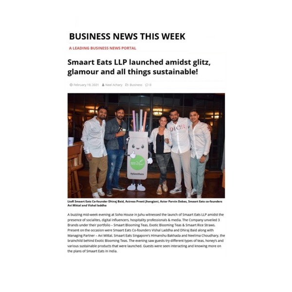 Smaart Eats LLP launched amidst glitz, glamour and all things sustainable!