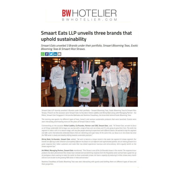 Smaart Eats LLP unveils three brands that uphold sustainability