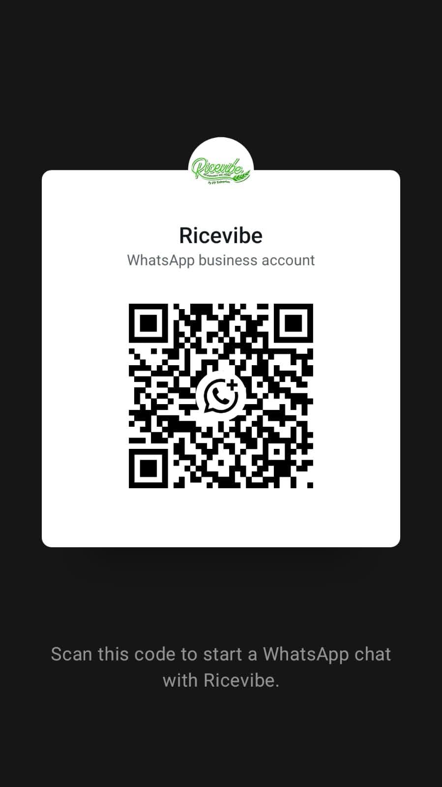 Ricevibe Instagram QR code